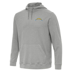 Los Angeles Chargers Antigua Cloud Pullover Hoodie - Heather Gray Hoodies