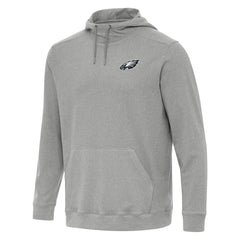 Philadelphia Eagles Antigua Cloud Pullover Hoodie - Heather Gray Hoodies