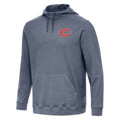 Chicago Bears Antigua Cloud Pullover Hoodie - Heather Navy Hoodies
