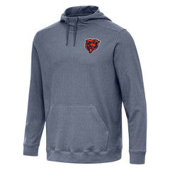 Chicago Bears Antigua Cloud Pullover Hoodie - Heather Navy Hoodies