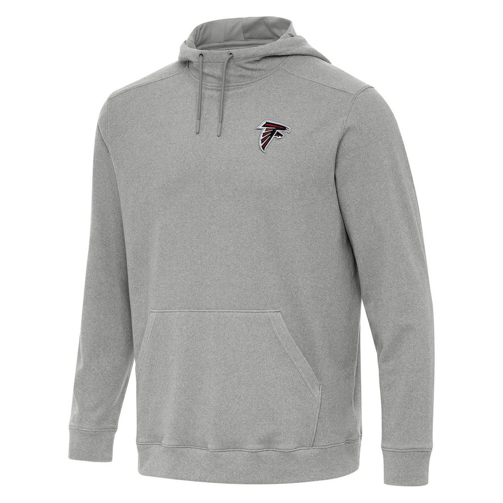 Atlanta Falcons Antigua Cloud Pullover Hoodie - Heather Gray Hoodies