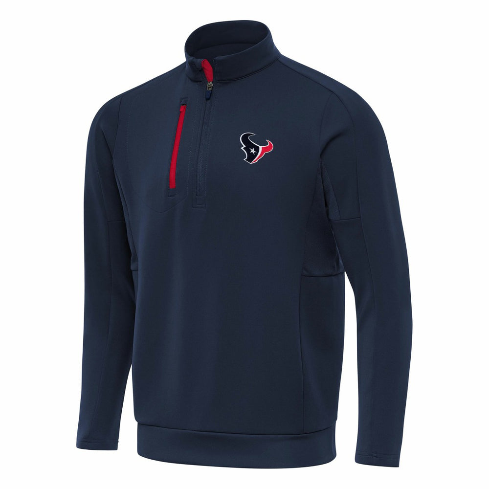 Houston Texans Antigua Generation Quarter-Zip Pullover Top - Navy Pullover