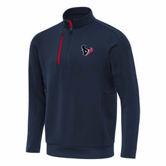 Houston Texans Antigua Generation Quarter-Zip Pullover Top - Navy Pullover