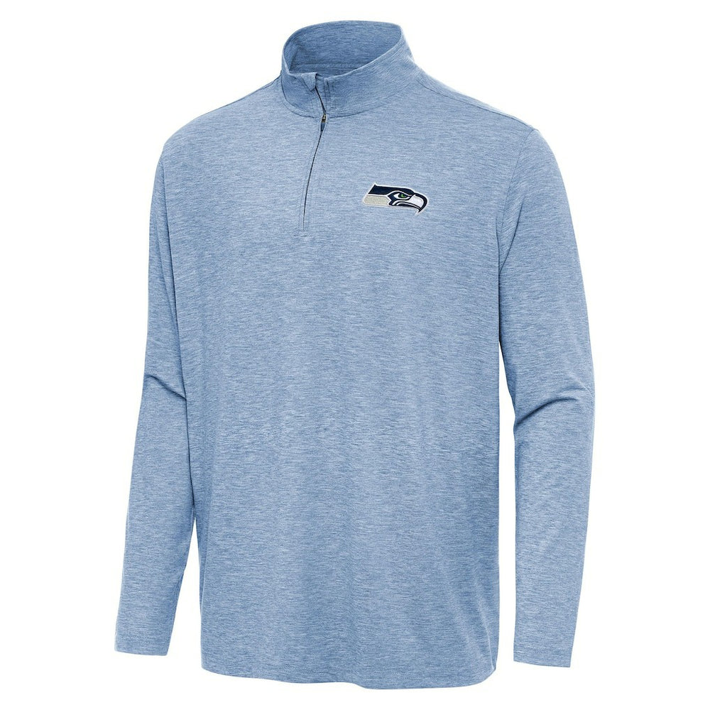 Seattle Seahawks Antigua Hunk Quarter-Zip Jacket - Heather Royal Jackets