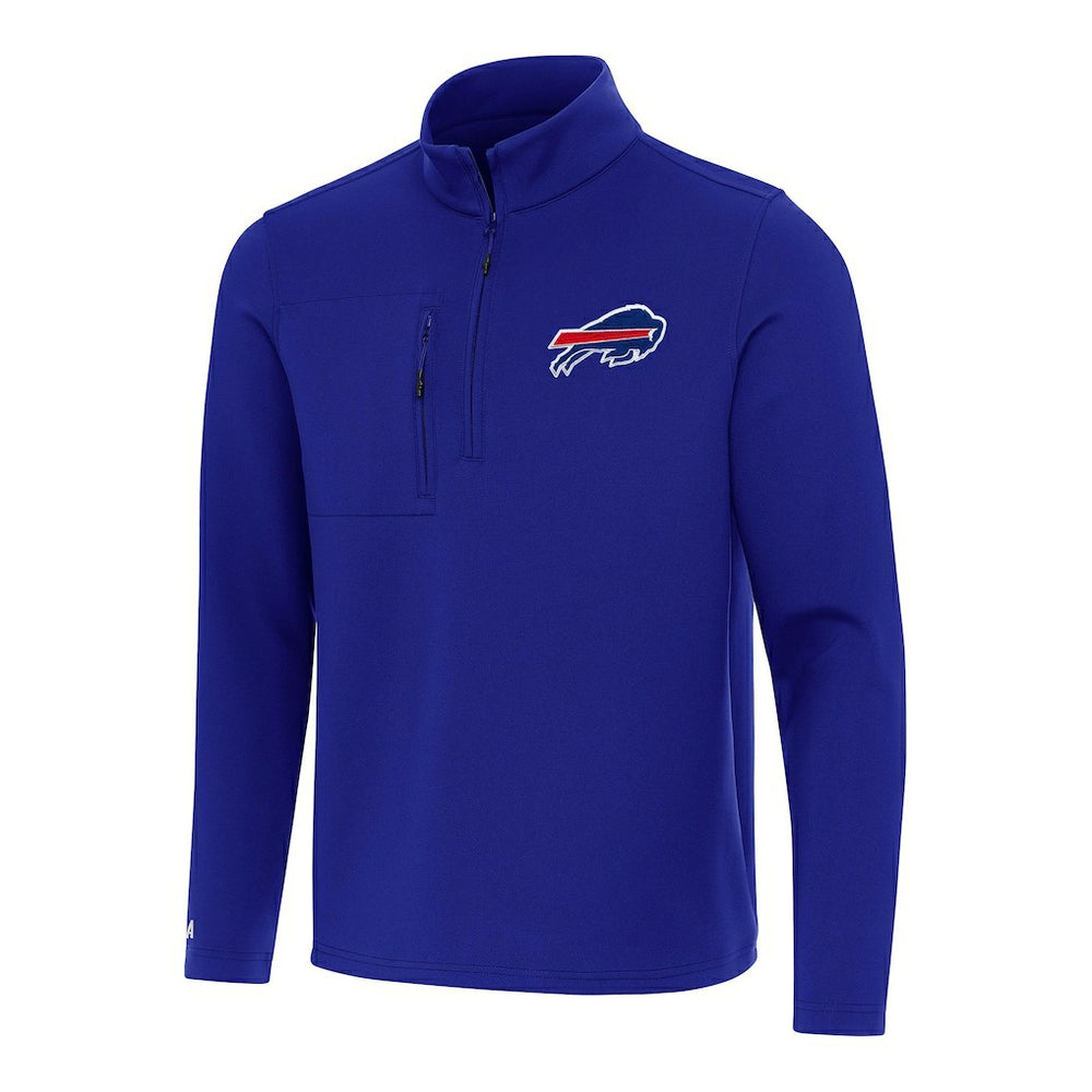 Buffalo Bills Antigua Insider Quarter-Zip Pullover Top - Royal Pullover