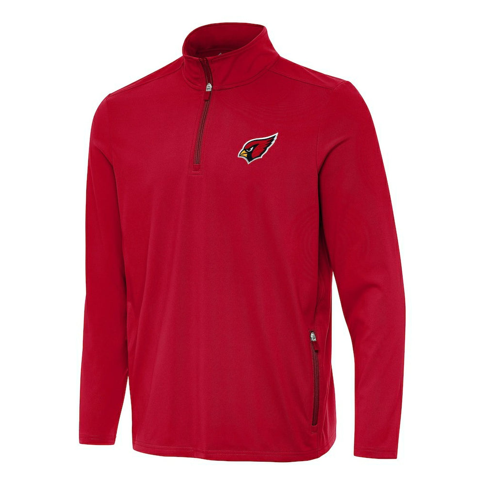 Arizona Cardinals Antigua Perilous Quarter-Zip Pullover Top - Cardinal Pullover