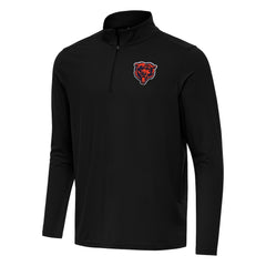 Chicago Bears Antigua Intent Quarter-Zip Pullover Top - Black Pullover