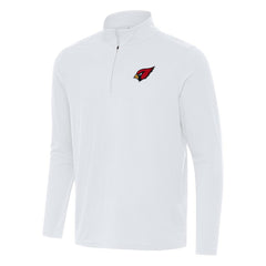 Arizona Cardinals Antigua Intent Quarter-Zip Pullover Top - White Pullover