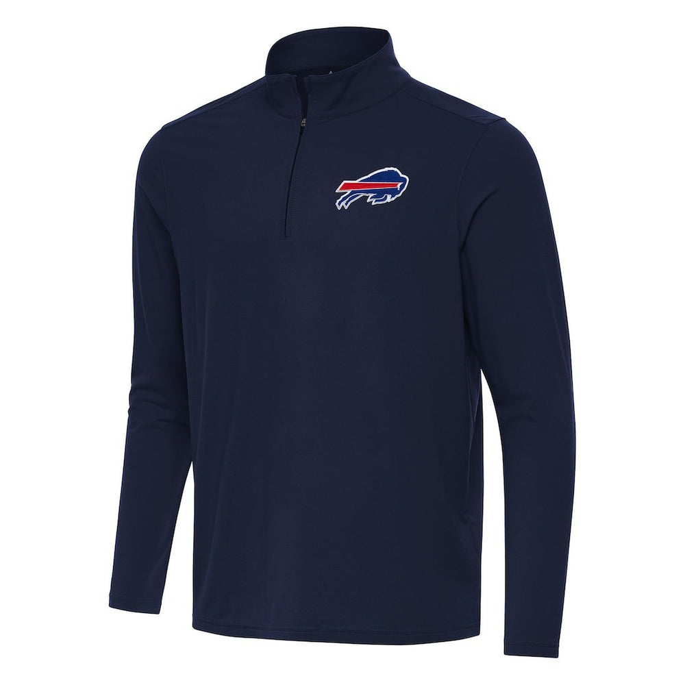 Buffalo Bills Antigua Intent Quarter-Zip Pullover Top - Navy Pullover