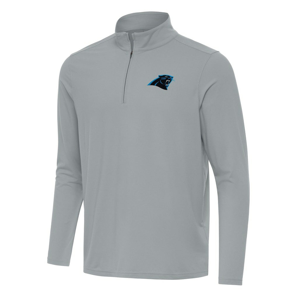 Carolina Panthers Antigua Intent Quarter-Zip Pullover Top - Gray Pullover