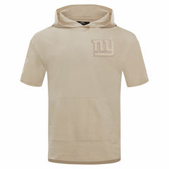 New York Giants Pro Standard Neutrals Capsule Short Sleeve Pullover Hoodie - Tan Hoodies