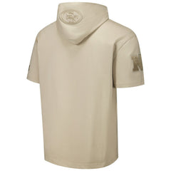 San Francisco 49ers Pro Standard Neutrals Capsule Short Sleeve Pullover Hoodie - Tan Hoodies