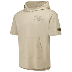 Kansas City Chiefs Pro Standard Neutrals Capsule Short Sleeve Pullover Hoodie - Tan Hoodies