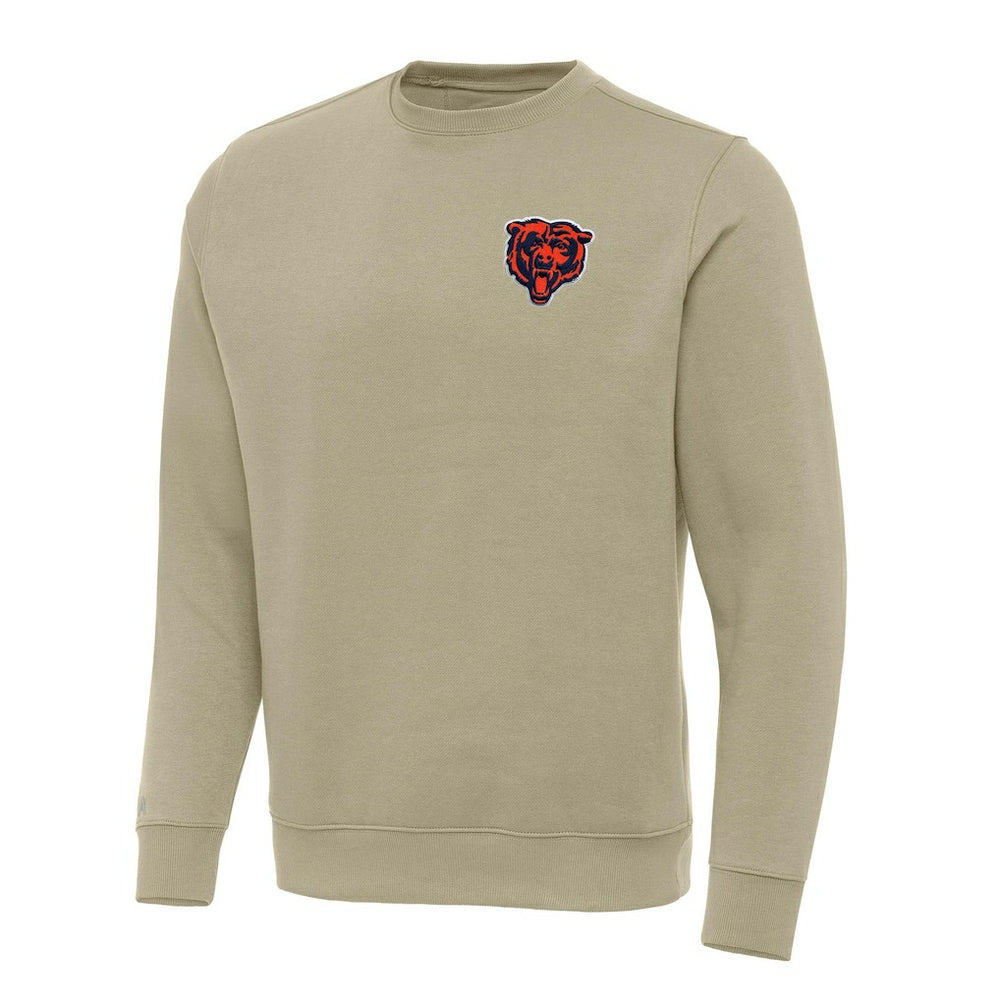 Chicago Bears Antigua Victory Pullover Sweatshirt - Khaki Pullover