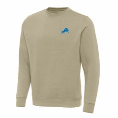 Detroit Lions Antigua Victory Pullover Sweatshirt - Khaki Pullover