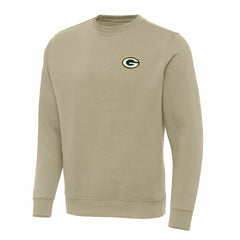 Green Bay Packers Antigua Victory Pullover Sweatshirt - Khaki Pullover