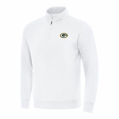 Green Bay Packers Antigua Victory Quarter-Zip Pullover Top - White Pullover