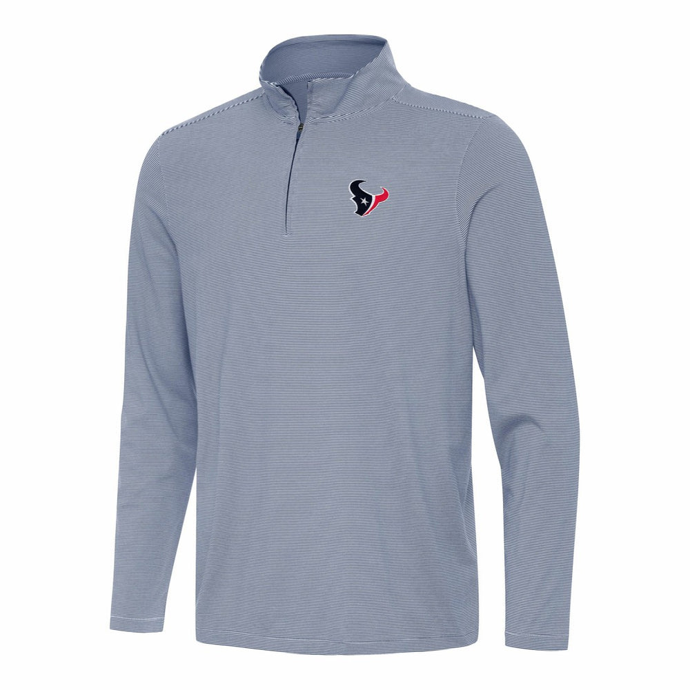 Houston Texans Antigua Twine Quarter-Zip Jacket - Navy/White Jackets