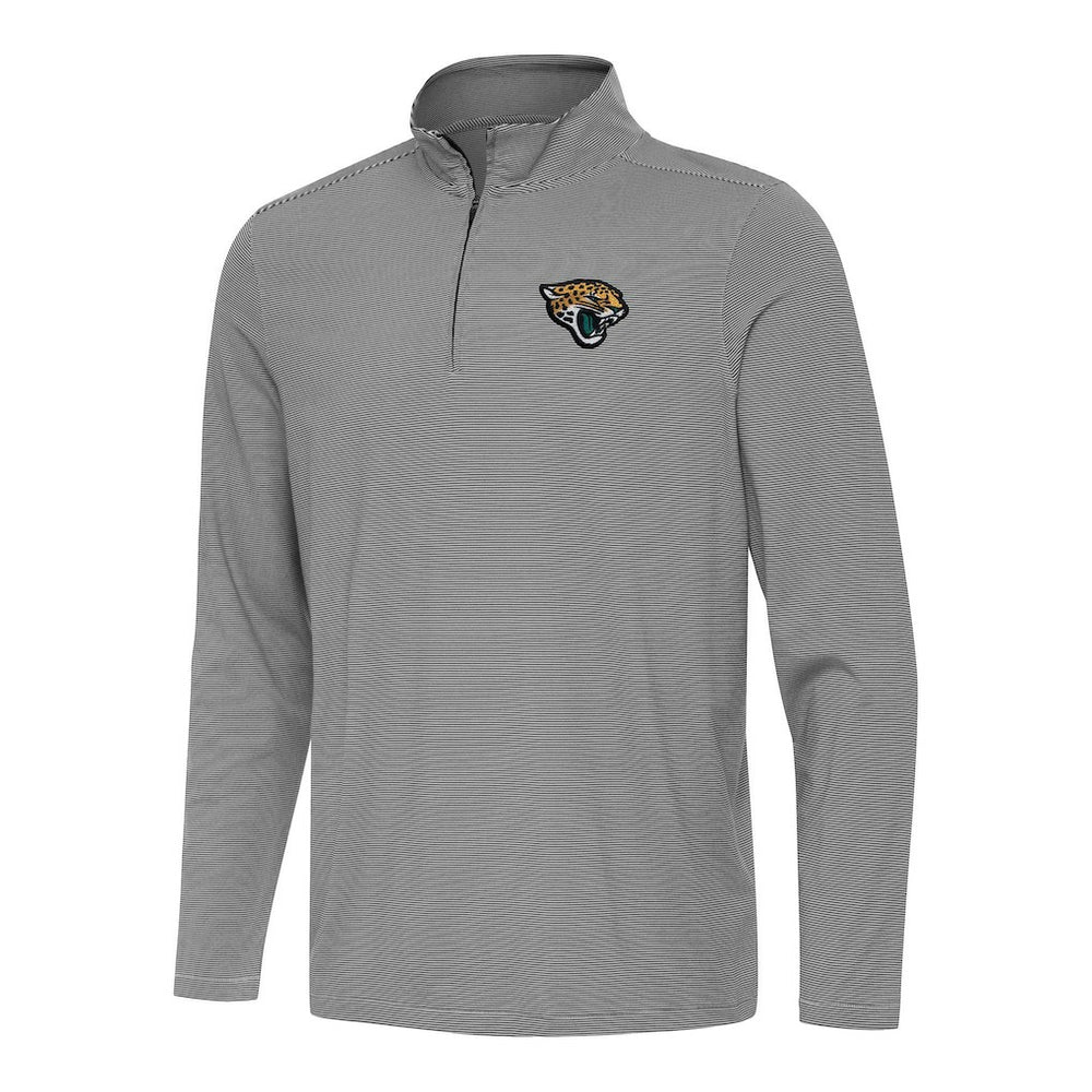 Jacksonville Jaguars Antigua Twine Quarter-Zip Jacket - Black/White Jackets