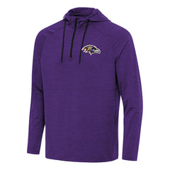Baltimore Ravens Antigua Spikes Quarter-Zip Pullover Hoodie - Heather Purple Hoodies