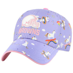 Cleveland Browns '47 Girls Preschool Unicorn Clean Up Adjustable Hat - Lavender Hats