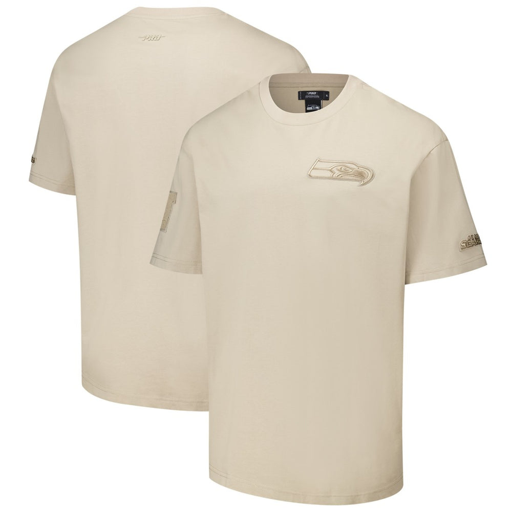 Seattle Seahawks Pro Standard Drop Shoulder T-Shirt - Tan T-shirts