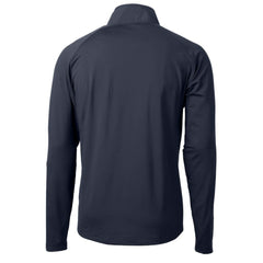Detroit Tigers Cutter & Buck Adapt Eco Hybrid Raglan DryTec Quarter-Zip Jacket - Navy Jackets