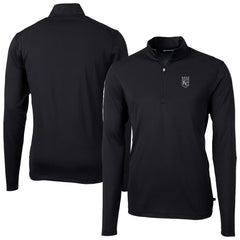 Kansas City Royals Cutter & Buck Virtue Eco Pique Quarter-Zip Jacket - Black Jackets