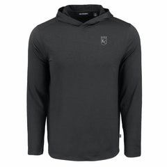 Kansas City Royals Cutter & Buck Coastline Epic Comfort Eco Recycled Long Sleeve Hoodie T-Shirt - Black Hoodies