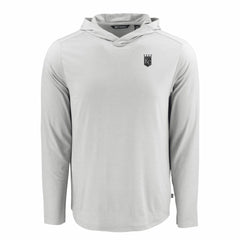 Kansas City Royals Cutter & Buck Coastline Epic Comfort Eco Recycled Long Sleeve Hoodie T-Shirt - Gray Hoodies
