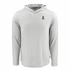Los Angeles Angels Cutter & Buck Coastline Epic Comfort Eco Recycled Long Sleeve Hoodie T-Shirt - Gray Hoodies