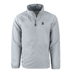 Detroit Tigers Cutter & Buck Charter Eco Recycled Full-Zip Hoodie Jacket - Gray Jackets