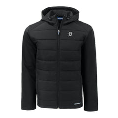 Detroit Tigers Cutter & Buck Evoke Hybrid Eco Softshell Recycled Full-Zip Jacket - Black Jackets