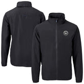 New York Mets Cutter & Buck Charter Eco Recycled Full-Zip Hoodie Jacket - Black Jackets