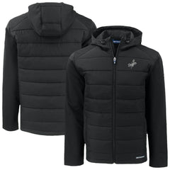 Los Angeles Dodgers Cutter & Buck Evoke Hybrid Eco Softshell Recycled Full-Zip Hooded Jacket - Black Jackets