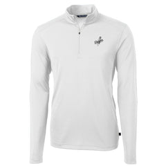 Los Angeles Dodgers Cutter & Buck Virtue Eco Pique Quarter-Zip Jacket - White Jackets
