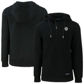 New York Yankees Cutter & Buck Roam Eco Recycled Tri-Blend Half-Zip Hoodie - Black Hoodies