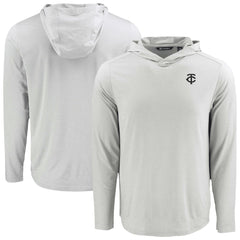 Minnesota Twins Cutter & Buck Coastline Epic Comfort Eco Recycled Hoodie T-Shirt - Gray Hoodies