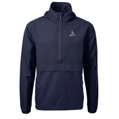 St. Louis Cardinals Cutter & Buck Charter Eco Recycled Anorak Half-Zip Hoodie Jacket - Navy Jackets