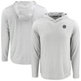 Washington Nationals Cutter & Buck Coastline Epic Comfort Eco Recycled Long Sleeve Hoodie T-Shirt - Gray Hoodies