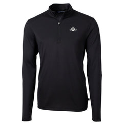 San Francisco Giants Cutter & Buck Big & Tall Virtue Eco Pique Quarter-Zip Jacket - Black Jackets