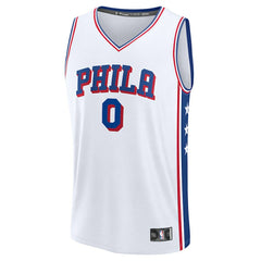 Tyrese Maxey Philadelphia 76ers Youth Fast Break Replica Player Jersey Association Edition White - Fanatics