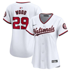 James Wood Washington Nationals Nike Women's Home Limited Player Jersey - White Jerseys