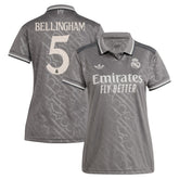 Jude Bellingham Real Madrid Originals Women's 2024/25 Third Replica Player Jersey Charcoal - Adidas on sale