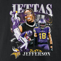 Justin Jefferson Minnesota Vikings Notorious Player Graphic T-Shirt - Black T-shirts