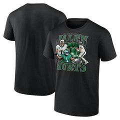 Jalen Hurts Philadelphia Eagles Notorious Player Graphic T-Shirt - Black T-shirts