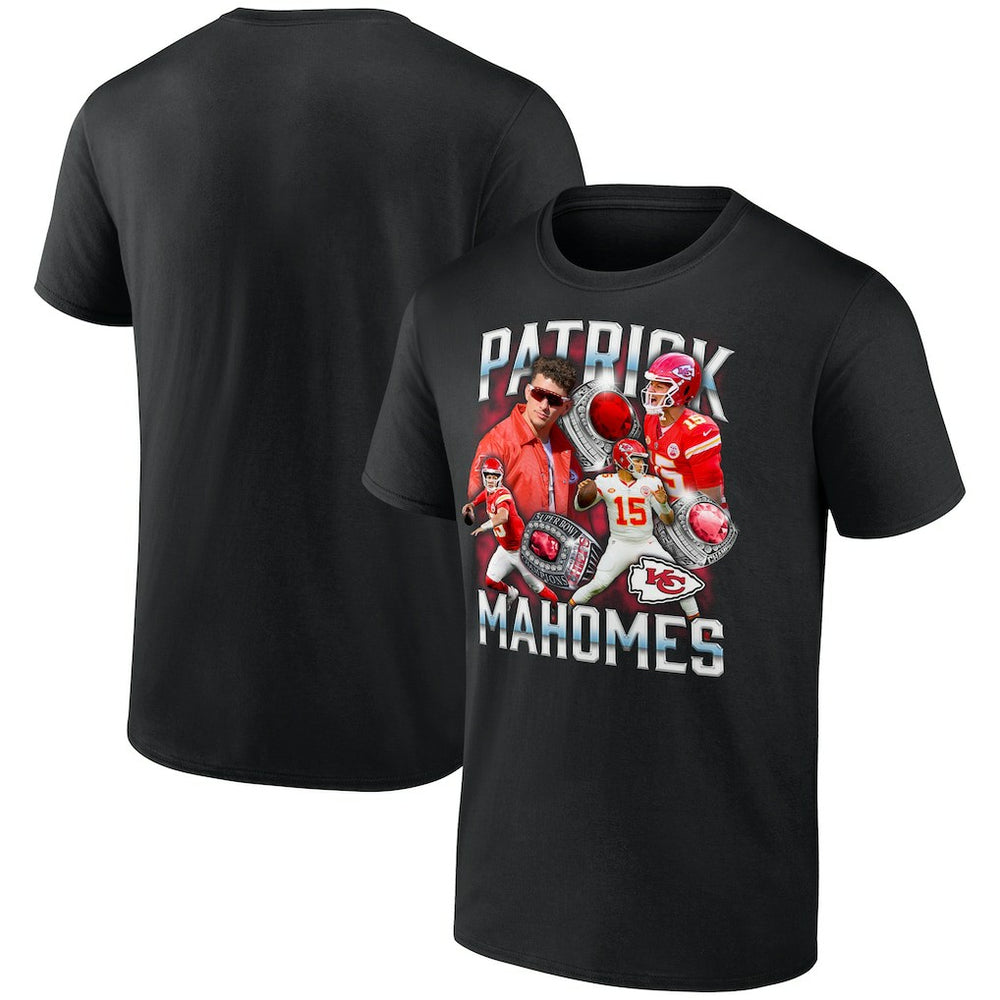 Patrick Mahomes Kansas City Chiefs Notorious Player Graphic T-Shirt - Black T-shirts