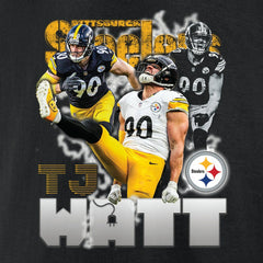T.J. Watt Pittsburgh Steelers Notorious Player Graphic T-Shirt - Black T-shirts