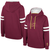 Cleveland Cavaliers Stadium Essentials Women's Road Game Pullover Hoodie Wine outlet