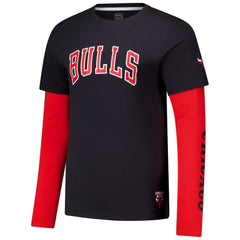 Chicago Bulls Stadium Essentials Unisex Spectator Twofer Long Sleeve T-Shirt Black outlet